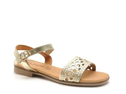 Eva Frutos 3089 Or Sandales Plates Femme