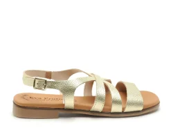 Eva Frutos 3060 Or Sandales Plates Femme