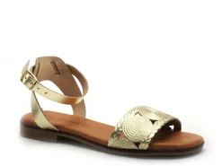 Eva Frutos 3056 Or Sandales Plates Femme
