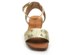 Eva Frutos 3056 Or Sandales Plates Femme