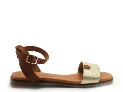 Eva Frutos 3052 Or Sandales Plates Femme