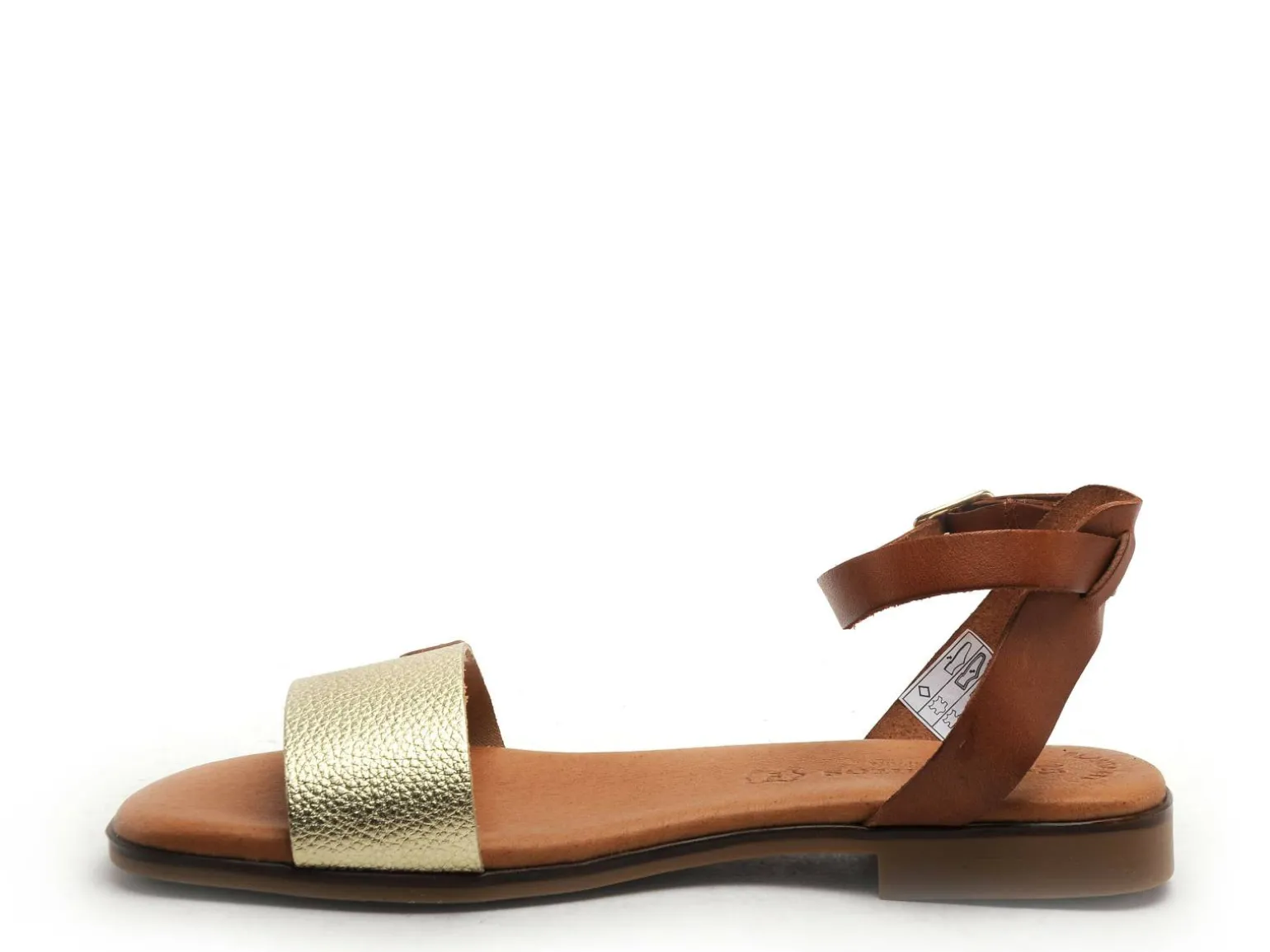 Eva Frutos 3052 Or Sandales Plates Femme