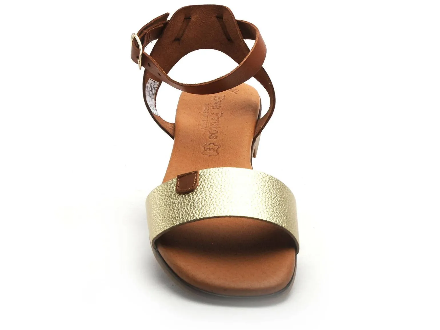 Eva Frutos 3052 Or Sandales Plates Femme