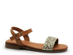 Eva Frutos 3090 Or Sandales Plates Femme