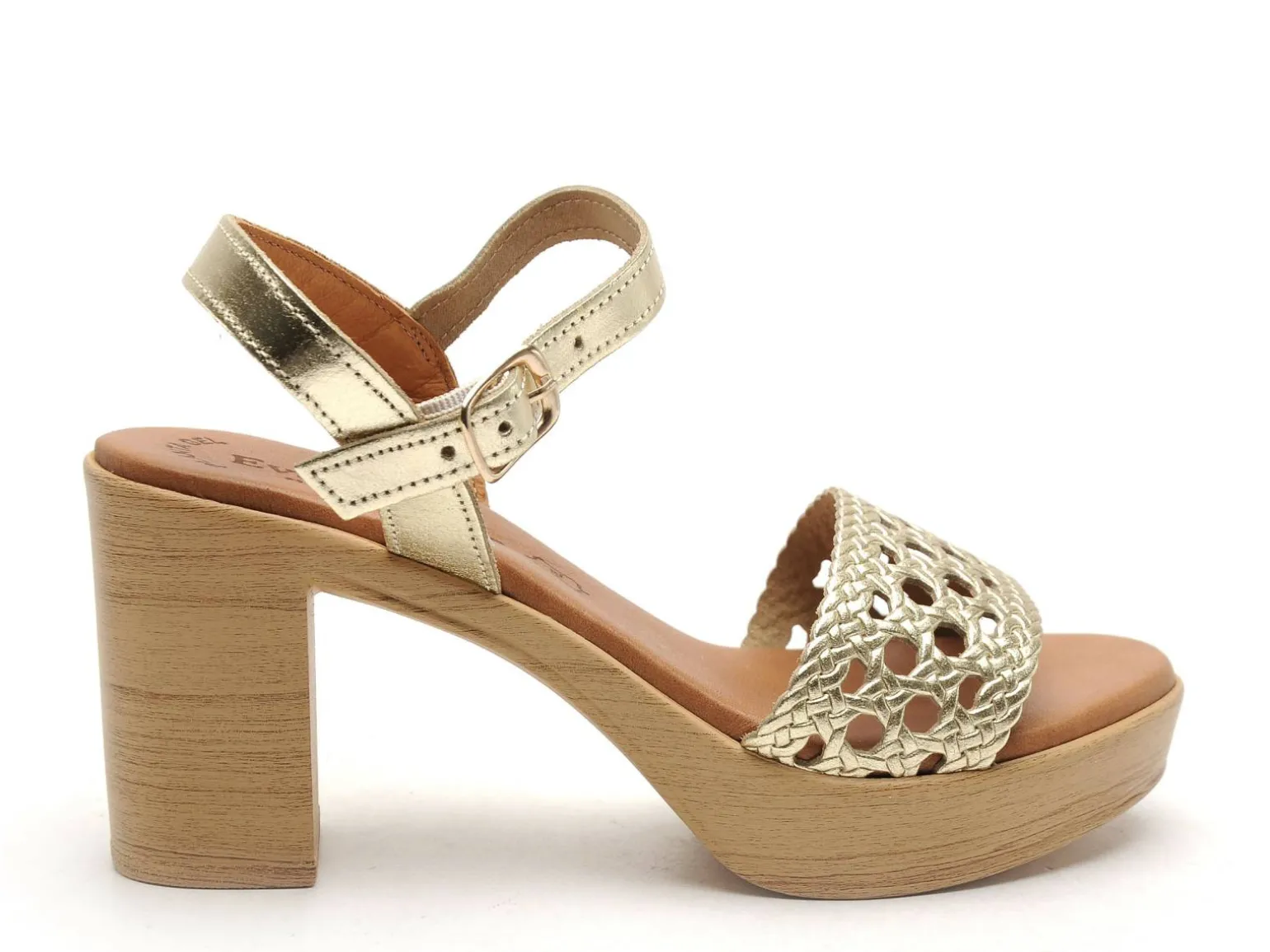 Eva Frutos 6889 Or Sandales à Talons Femme