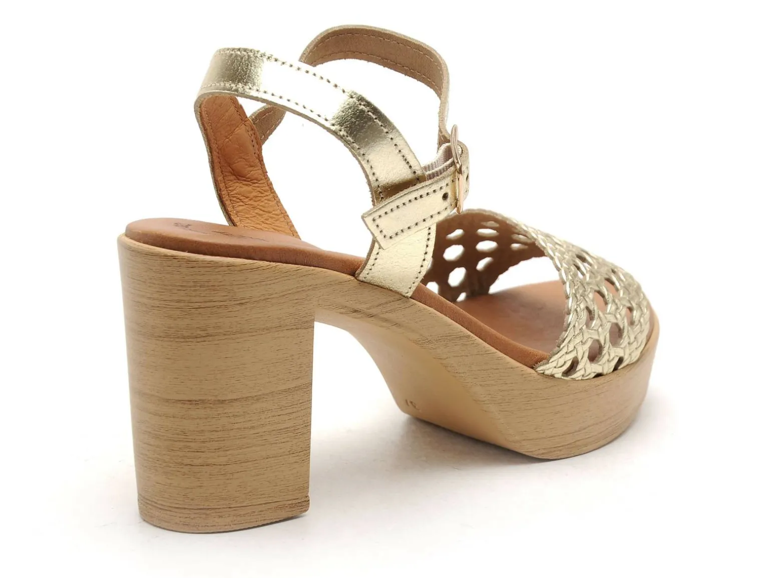 Eva Frutos 6889 Or Sandales à Talons Femme