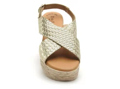 Eva Frutos 714 Or Sandales à Talons Femme