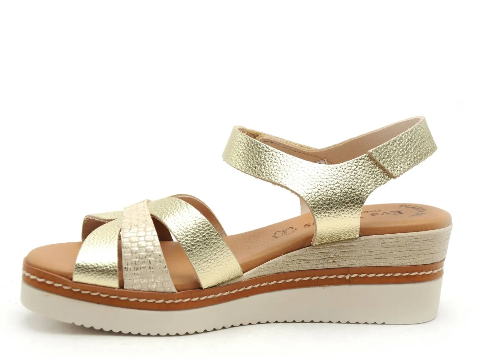 Eva Frutos 550 Or Sandales à Talons Femme