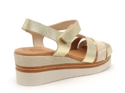Eva Frutos 550 Or Sandales à Talons Femme