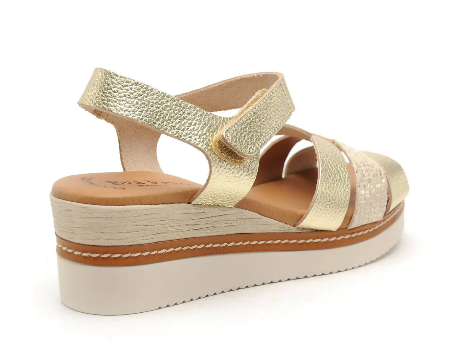 Eva Frutos 550 Or Sandales à Talons Femme