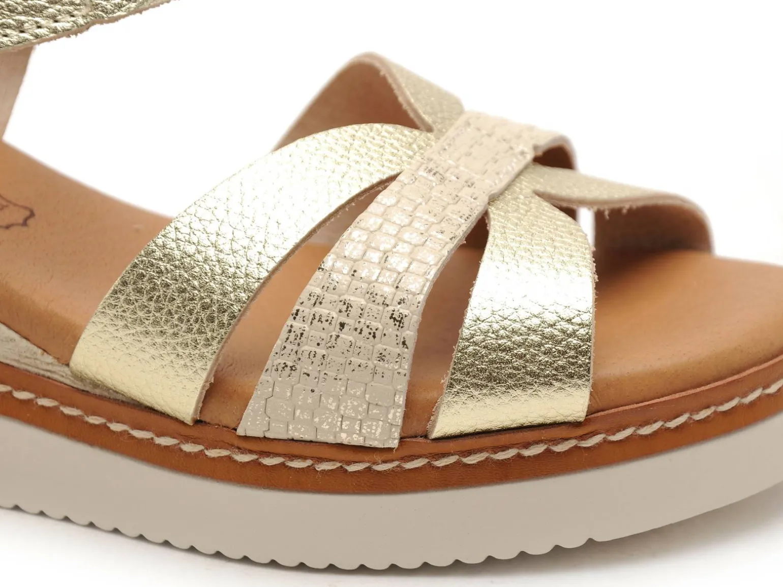 Eva Frutos 550 Or Sandales à Talons Femme