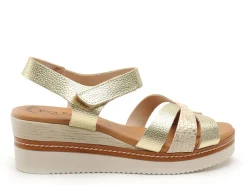 Eva Frutos 550 Or Sandales à Talons Femme