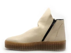 Follia Dolce 411 Blanc Boots et Bottines Plates Femme