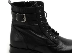 Fricote 40544BON1 TIRETTE CUIR Noir Boots et Bottines Plates Femme