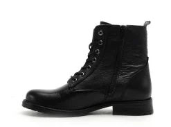 Fricote 40544BON1 TIRETTE CUIR Noir Boots et Bottines Plates Femme
