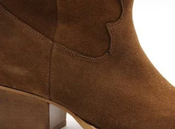 Fricote 39642 40222 Marron Boots et Bottines à Talons Femme