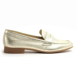 Fricote 40060 40012 METAL Or Mocassins Femme