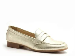 Fricote 40060 40012 METAL Or Mocassins Femme