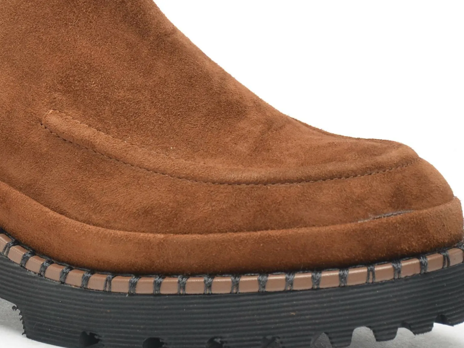 Fugitive BOGOTA Chelsea Marron Boots et Bottines à Talons Femme