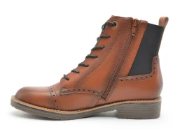 Fugitive GELINE Marron Boots et Bottines Plates Femme