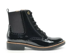 Fugitive GELINE Noir Boots et Bottines Plates Femme