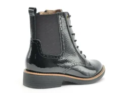 Fugitive GELINE Noir Boots et Bottines Plates Femme