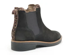 Fugitive GENOI Noir Boots et Bottines Plates Femme