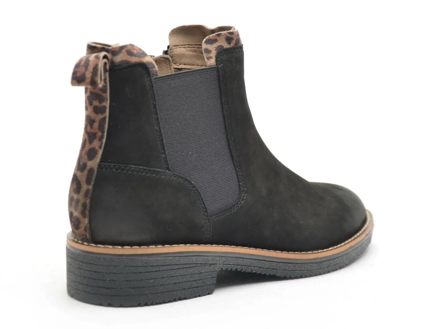 Fugitive GENOI Noir Boots et Bottines Plates Femme