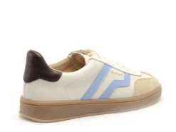 Gant CUZIMA CUIR Blanc Baskets Basses Femme