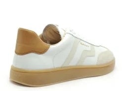 Gant CUZMO CUIR Blanc Baskets Basses Homme