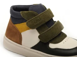 Geox Baskets B NASHIK BOY B465NA Multicolore Baskets Montantes Garçon