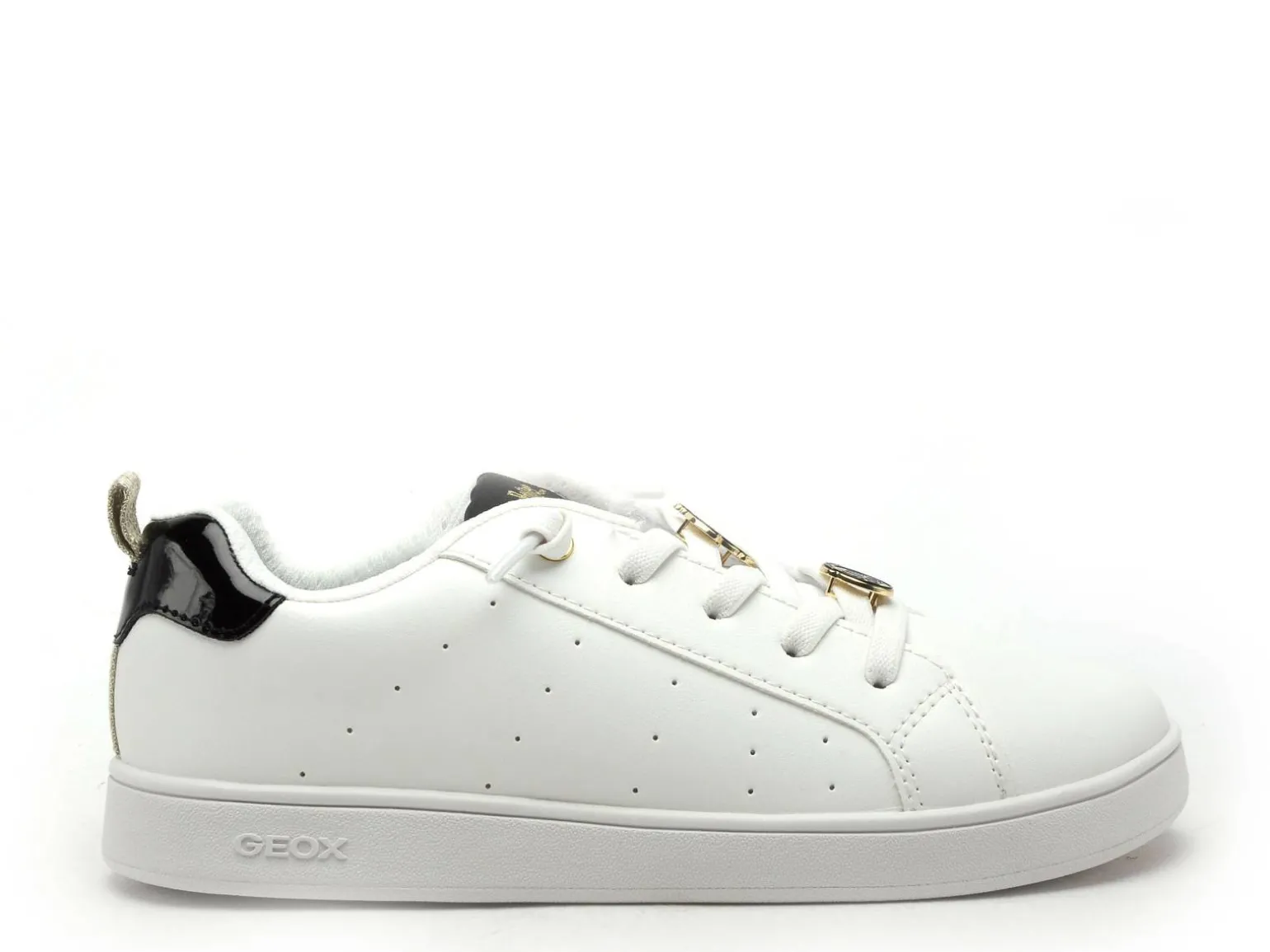 Geox Baskets J ECLYPER GIRL J56LRA Blanc Baskets Basses Fille