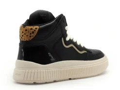 Geox Baskets J LAQUINNY GIRL J56M3B Noir Baskets Montantes Fille