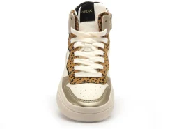 Geox BASKETS J LAQUINNY GIRL J56M3B Blanc Baskets Montantes Fille