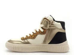 Geox BASKETS J LAQUINNY GIRL J56M3B Blanc Baskets Montantes Fille