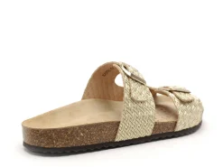 Geox D BRIONIA D35LSL Or Mules et Sabots Plats Femme