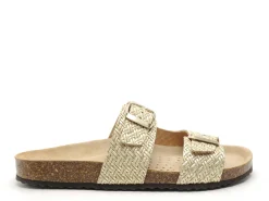 Geox D BRIONIA D35LSL Or Mules et Sabots Plats Femme