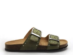 Geox D BRIONIA R D55Y31 Kaki Mules et Sabots Plats Femme