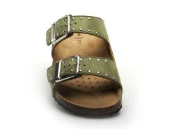 Geox D BRIONIA R D55Y31 Kaki Mules et Sabots Plats Femme