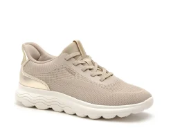 Geox D SPHERICA PLUS D557MA Beige Baskets Basses Femme