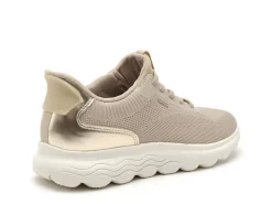 Geox D SPHERICA PLUS D557MA Beige Baskets Basses Femme