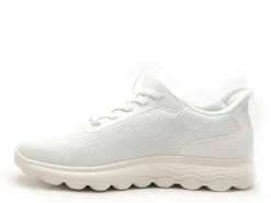 Geox D SPHERICA PLUS D557MA Blanc Slip in Baskets Basses Femme