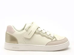 Geox J ECLYPER GIRL J65LRB Blanc Baskets Basses Fille