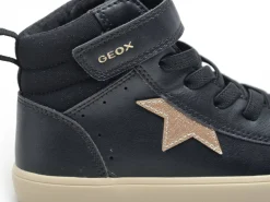 Geox J GISLI GIRL J564NC Noir Baskets Montantes Fille