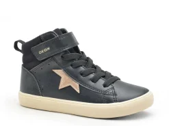 Geox J GISLI GIRL J564NC Noir Baskets Montantes Fille