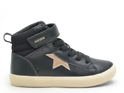 Geox J GISLI GIRL J564NC Noir Baskets Montantes Fille