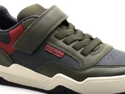 Geox J PERTH GARCON J367RE Kaki Baskets Basses Garçon