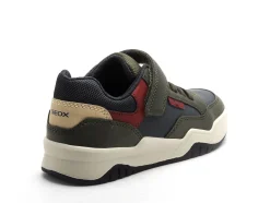 Geox J PERTH GARCON J367RE Kaki Baskets Basses Garçon