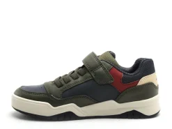 Geox J PERTH GARCON J367RE Kaki Baskets Basses Garçon