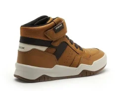 Geox J PERTH GARCON J367RF Marron Baskets Montantes Garçon